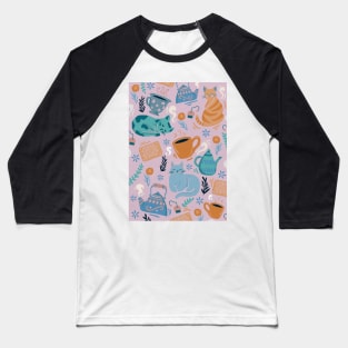 Tea Catty Baseball T-Shirt